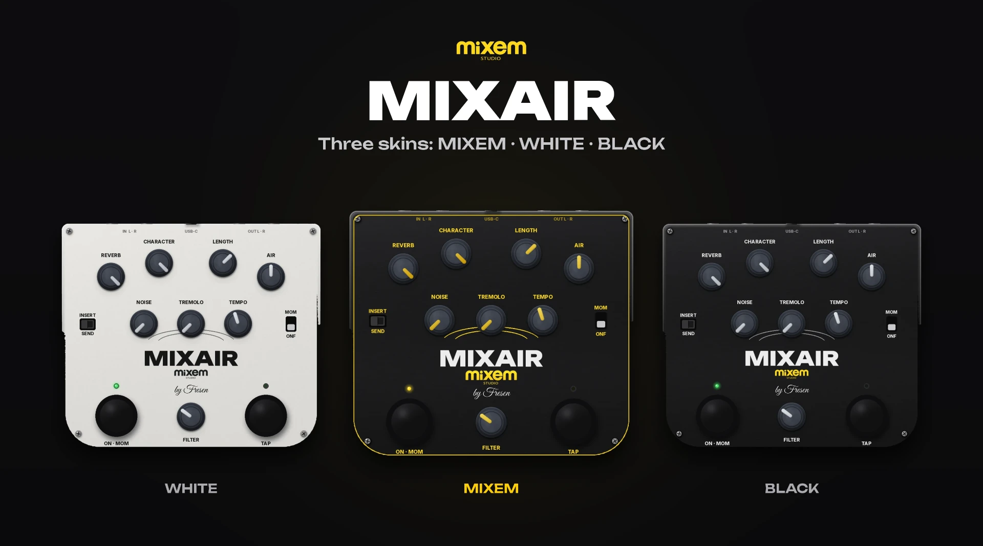 MIXAIR · WHITE, MIXEM, BLACK